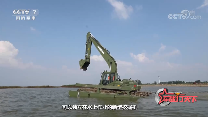 水陸兩用挖掘機亮相央視！山河智能應急救援“猛將”出戰(zhàn)