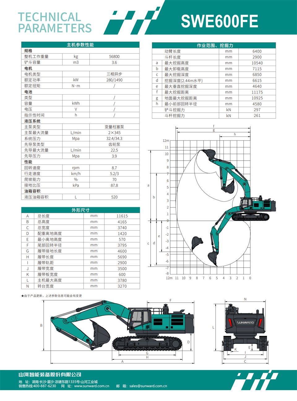 SWE600FE 電動挖掘機(jī)